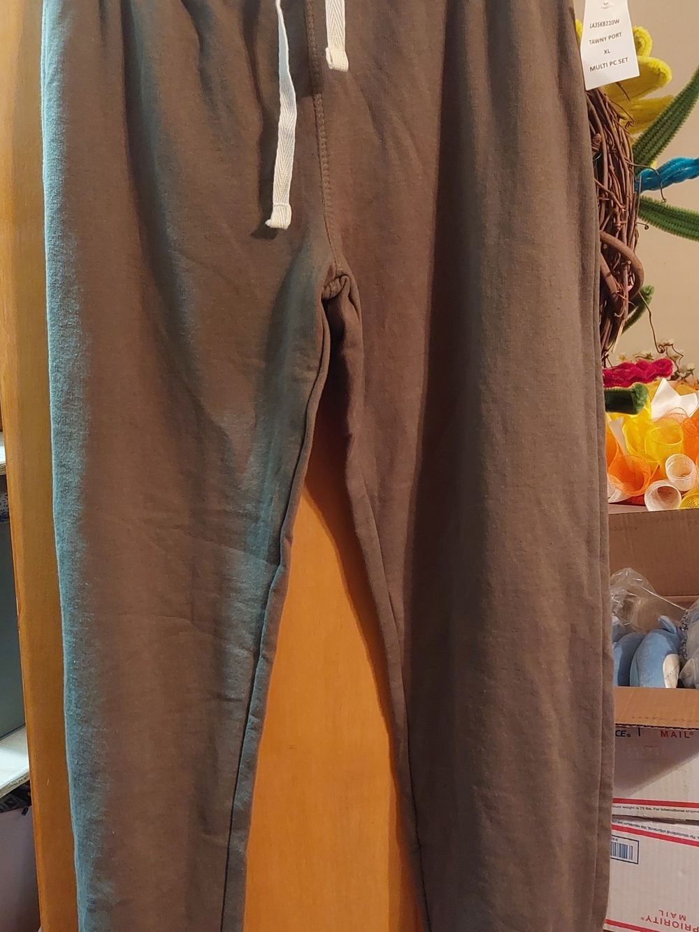 Lee Olive Green Kids Drawstring Jogger Sweatpants
